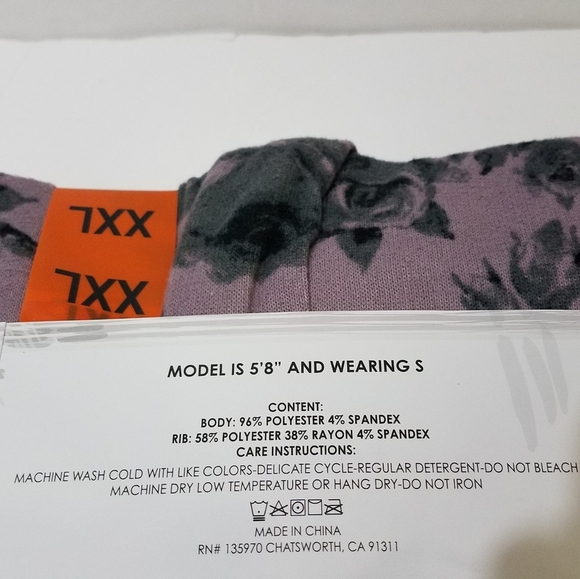 Honeydew Pajama Set XXL Amethyst Floral New - Picture 2 of 6